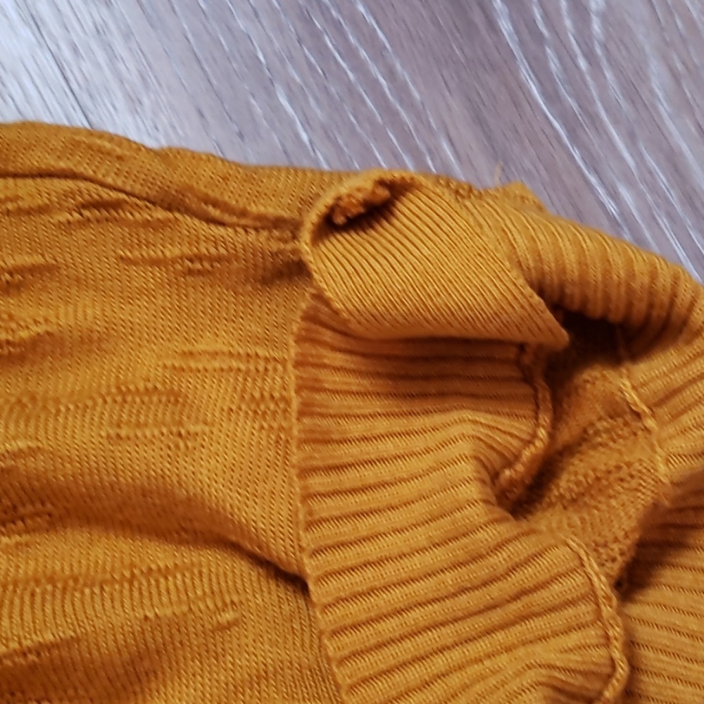 Sweater blouse ana mustard color - Picture 4 of 6